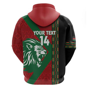 Afro Kenya Rugby Custom Hoodie Go Lionesses - African Pattern