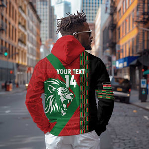 Afro Kenya Rugby Custom Hoodie Go Lionesses - African Pattern