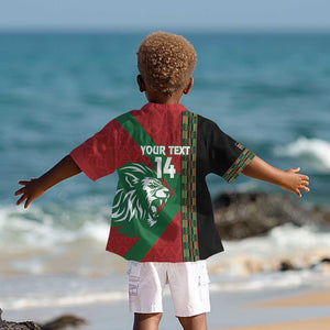 Afro Kenya Rugby Custom Kid Hawaiian Shirt Go Lionesses - African Pattern