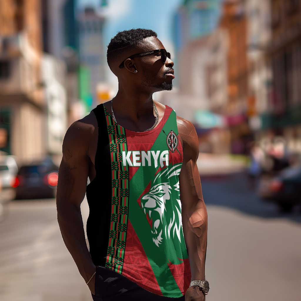 Afro Kenya Rugby Custom Men Tank Top Go Lionesses - African Pattern