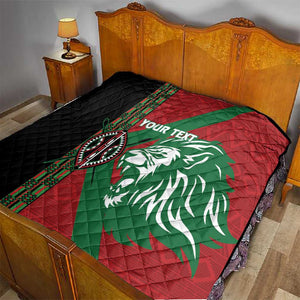 Afro Kenya Rugby Custom Quilt Go Lionesses - African Pattern