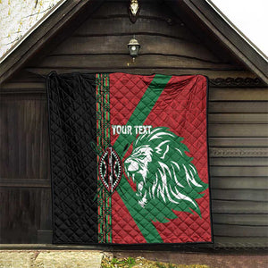 Afro Kenya Rugby Custom Quilt Go Lionesses - African Pattern