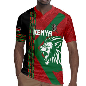 Afro Kenya Rugby Custom Rugby Jersey Go Lionesses - African Pattern