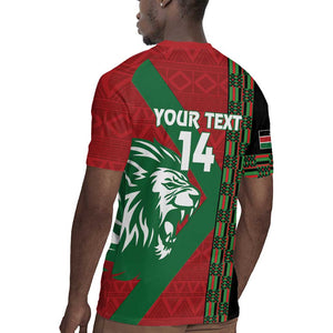 Afro Kenya Rugby Custom Rugby Jersey Go Lionesses - African Pattern