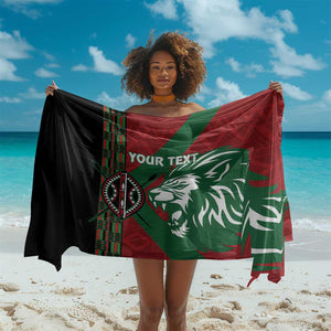 Afro Kenya Rugby Custom Sarong Go Lionesses - African Pattern