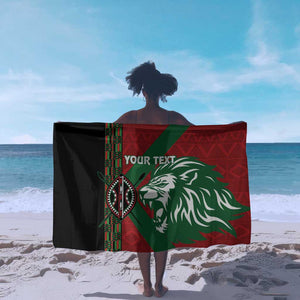 Afro Kenya Rugby Custom Sarong Go Lionesses - African Pattern