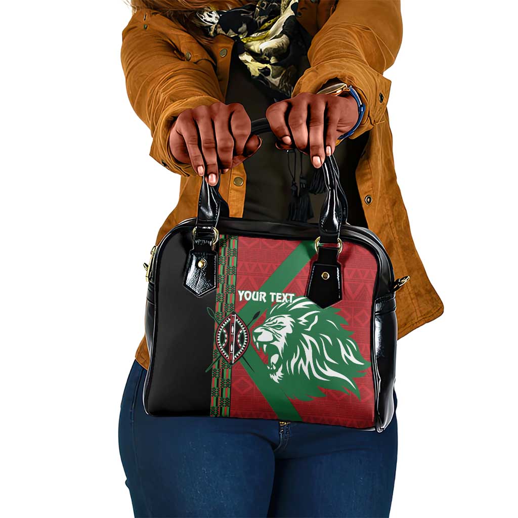 Afro Kenya Rugby Custom Shoulder Handbag Go Lionesses - African Pattern