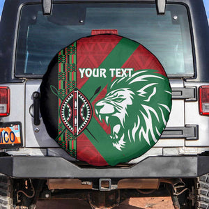 Afro Kenya Rugby Custom Spare Tire Cover Go Lionesses - African Pattern