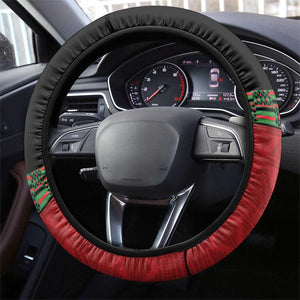 Afro Kenya Rugby Steering Wheel Cover Go Lionesses - African Pattern