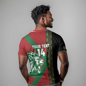 Afro Kenya Rugby Custom T shirt Go Lionesses - African Pattern