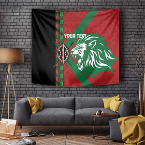 Afro Kenya Rugby Custom Tapestry Go Lionesses - African Pattern