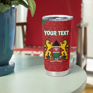 Afro Kenya Rugby Custom Tumbler Cup Go Lionesses - African Pattern