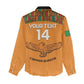 Custom Zambia Football Women Casual Shirt Copper Queens Kente Pattern LT14