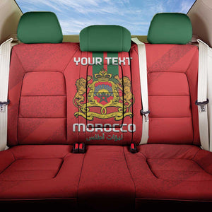 Custom Morocco Football Back Car Seat Cover Go Lionesses of Atlas