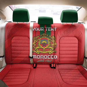 Custom Morocco Football Back Car Seat Cover Go Lionesses of Atlas