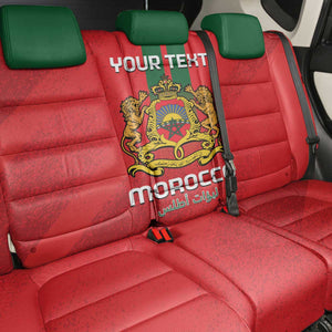 Custom Morocco Football Back Car Seat Cover Go Lionesses of Atlas