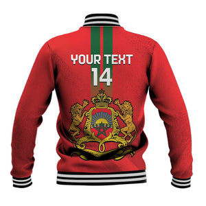 Custom Morocco Football Baseball Jacket Go Lionesses of Atlas LT14