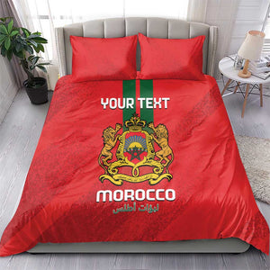 Custom Morocco Football Bedding Set Go Lionesses of Atlas