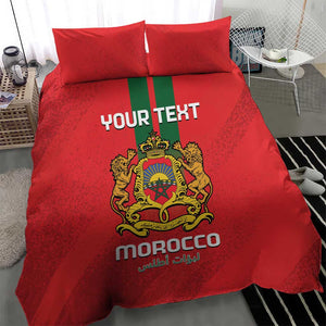 Custom Morocco Football Bedding Set Go Lionesses of Atlas