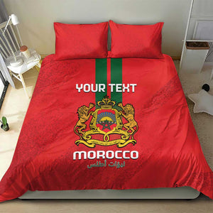 Custom Morocco Football Bedding Set Go Lionesses of Atlas