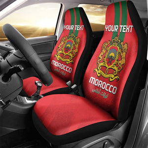 Custom Morocco Football Car Seat Cover Go Lionesses of Atlas