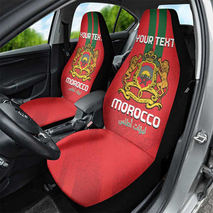 Custom Morocco Football Car Seat Cover Go Lionesses of Atlas