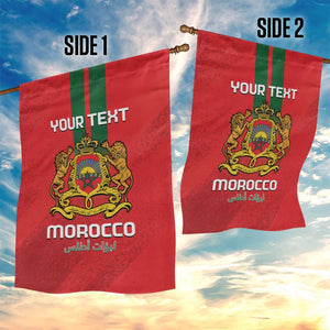 Custom Morocco Football Garden Flag Go Lionesses of Atlas