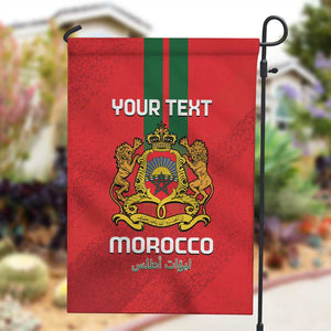 Custom Morocco Football Garden Flag Go Lionesses of Atlas