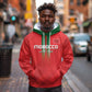 Custom Morocco Football Hoodie Go Lionesses of Atlas