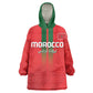 Custom Morocco Football KId Wearable Blanket Hoodie Go Lionesses of Atlas
