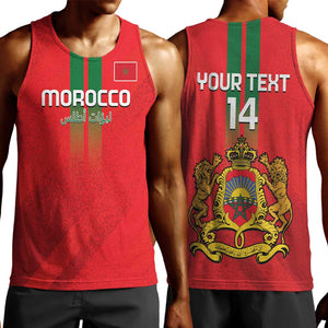 Custom Morocco Football Men Tank Top Go Lionesses of Atlas