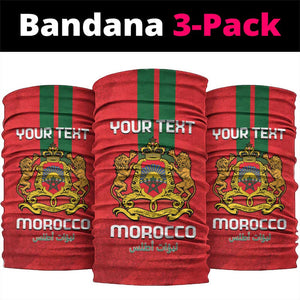 Custom Morocco Football Neck Gaiter Go Lionesses of Atlas LT14