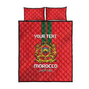 Custom Morocco Football Quilt Bed Set Go Lionesses of Atlas