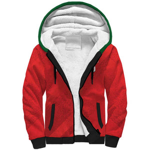 Custom Morocco Football Sherpa Hoodie Go Lionesses of Atlas