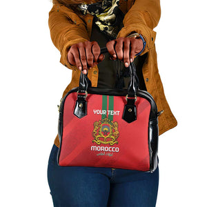 Custom Morocco Football Shoulder Handbag Go Lionesses of Atlas