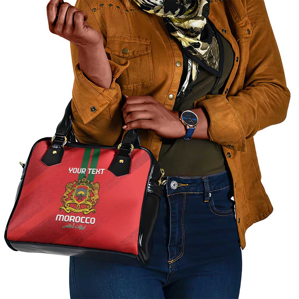 Custom Morocco Football Shoulder Handbag Go Lionesses of Atlas