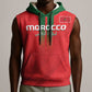 Custom Morocco Football Sleeveless Hoodie Go Lionesses of Atlas - African Pride