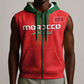 Custom Morocco Football Sleeveless Zip Hoodie Go Lionesses of Atlas - African Pride