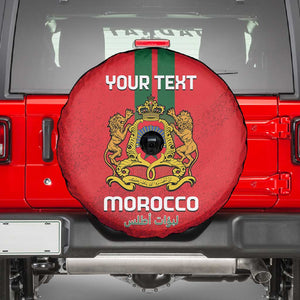 Custom Morocco Football Spare Tire Cover Go Lionesses of Atlas