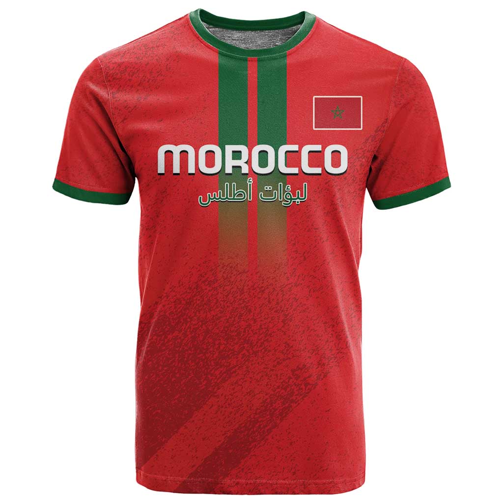 Custom Morocco Football T shirt Go Lionesses of Atlas