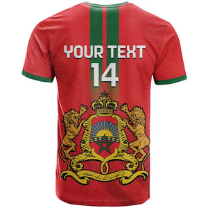 Custom Morocco Football T shirt Go Lionesses of Atlas