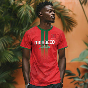 Custom Morocco Football T shirt Go Lionesses of Atlas