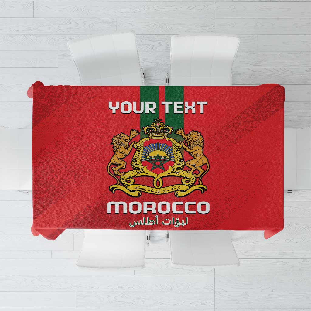 Custom Morocco Football Tablecloth Go Lionesses of Atlas