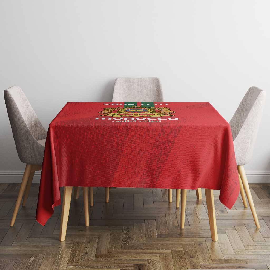 Custom Morocco Football Tablecloth Go Lionesses of Atlas