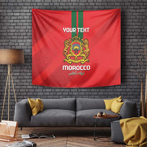 Custom Morocco Football Tapestry Go Lionesses of Atlas