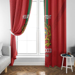 Custom Morocco Football Window Curtain Go Lionesses of Atlas