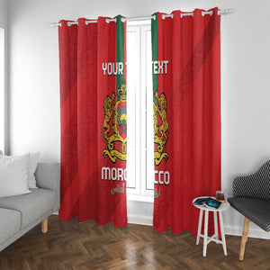 Custom Morocco Football Window Curtain Go Lionesses of Atlas