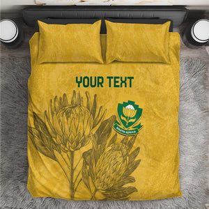 Custom South Africa Soccer Bedding Set Go Banyana Banyana Proteas