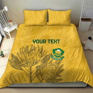 Custom South Africa Soccer Bedding Set Go Banyana Banyana Proteas