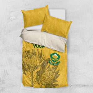 Custom South Africa Soccer Bedding Set Go Banyana Banyana Proteas